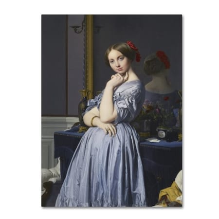 Ingres 'Comtesse De Haussonville' Canvas Art,35x47